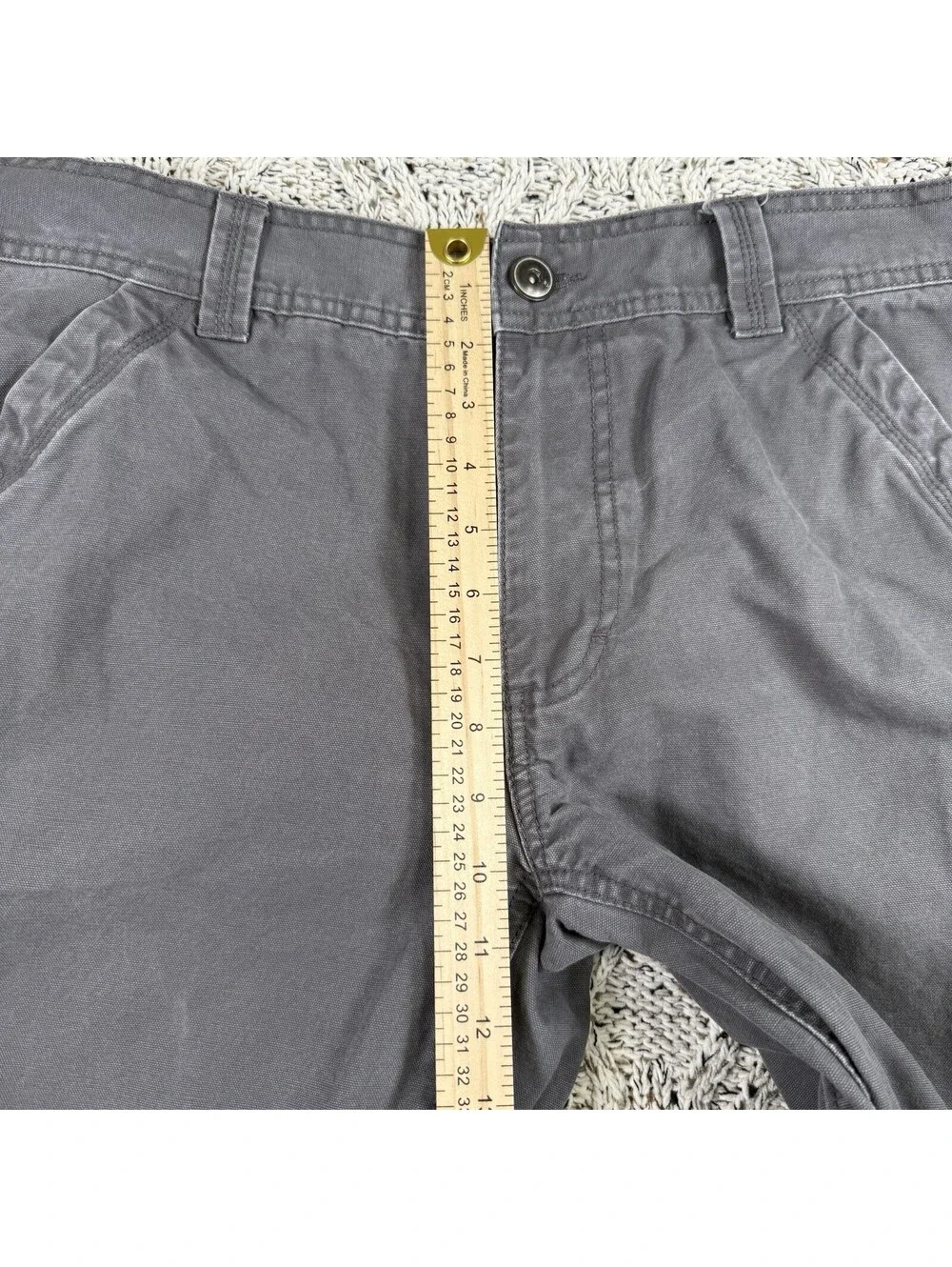 Red Head Brand Co Men's Utility Work Pants Cotton Size 35x30 Gray Regular Fit
